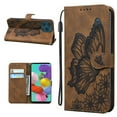 thumbnail image 1 of Allytech Flip Case for iPhone 13 Pro 2021 Model 6.1 inch, Premium Retro Butterfly PU Leather Wallet Case with [Magnetic Closure][Card Holder][Wrist Strap] Stand Cover for iPhone 13 Pro, Brown, 1 of 5