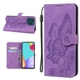 thumbnail image 1 of Allytech Flip Case for iPhone 13 Pro Max 2021 Model 6.7 inch, Premium Retro Butterfly PU Leather Wallet Case with [Magnetic Closure][Card Holder][Wrist Strap] Stand Cover for iPhone 13 Pro Max, Purple, 1 of 5