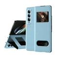 thumbnail image 1 of Allytech Flip Cover Case for Samsung Galaxy Z Fold 4, Premium PU Leather Buiness Type Cover with Visual Window Shockproof Full Protective Case Cover for Samsung Galaxy Z Fold 4 5G - Blue, 1 of 7