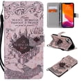 thumbnail image 1 of Allytech Flip PU Leather Case for iPhone 14 Plus 5G 2022 (6.1 inch), Hands Free Stand Magnetic Closure TPU Bumper Anti-Scratch Case for Apple iPhone 14 Plus, Castle, 1 of 5