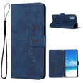 thumbnail image 1 of Allytech Flip Wallet Case for Motorola Moto G51 5G,Drop Protection Magnetic Closure Folio Card Slots Premium PU Leather Purse Kickstand Phone Cover with Wrist Strap,Blue, 1 of 10