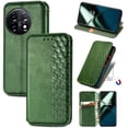 thumbnail image 1 of Allytech Flip Wallet Case for OnePlus 12R, Premium PU Leather Luxury Case with Kickstand & Card Slots, Magnetic Closure Inner Soft TPU Shockproof Protective Case for Women Men - Green, 1 of 6