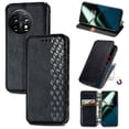 thumbnail image 1 of Allytech Flip Wallet Case for OnePlus 12R, Premium PU Leather Luxury Case with Kickstand & Card Slots, Magnetic Closure Inner Soft TPU Shockproof Protective Case for Women Men - Black, 1 of 7