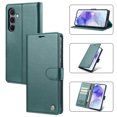 thumbnail image 1 of Allytech Flip Wallet Case for Samsung Galaxy A25, with Credit Card Slots, Magnetic Clasp, Slim Thin RFID Blocking Premium PU Leather Shockproof Kickstand Cover Case for Women Men - Green, 1 of 7