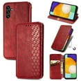thumbnail image 1 of Allytech Flip Wallet Case for Samsung Galaxy S23 FE, Premium PU Leather Luxury Case with Kickstand & Card Slots, Strong Magnetic Closure Inner Soft TPU Shockproof Protective Case for Women Men - Red, 1 of 5