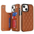 thumbnail image 1 of Allytech Flip Wallet Case for iPhone 15 Plus with Card Slots, Premium PU Leather [RFID Blocking] [Double Magnetic Button] Kickstand Shell, Shockproof Anti-Fall Protective Case - Brown, 1 of 7