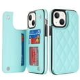 thumbnail image 1 of Allytech Flip Wallet Case for iPhone 15 Plus with Card Slots, Premium PU Leather [RFID Blocking] [Double Magnetic Button] Kickstand Shell, Shockproof Anti-Fall Protective Case - Mint, 1 of 7