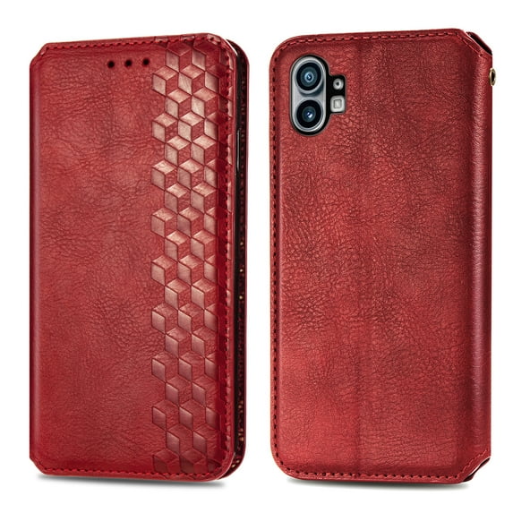 Allytech Flip Wallet Case for iPhone 16 Plus, Premium PU Leather Luxury Case with Kickstand & Card Slots, Strong Magnetic Closure Inner Soft TPU Shockproof Protective Case for Women Men - Red