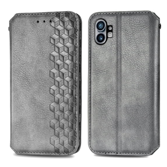 Allytech Flip Wallet Case for iPhone 16 Plus, Premium PU Leather Luxury Case with Kickstand & Card Slots, Strong Magnetic Closure Inner Soft TPU Shockproof Protective Case for Women Men - Gray