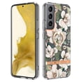 thumbnail image 1 of Allytech Floral Design Series Slim Shell Ring Holder Kickstand Shockproof Soft TPU Back Cover Cell Phone Case for Samsung Galaxy S24 Plus,Flower, 1 of 4