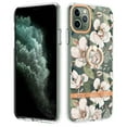 thumbnail image 1 of Allytech Floral Series Soft TPU Back Cover Ring Holder Kickstand Bumper Translucent Shockproof Slim Shell Cell Phone Case Cover for Apple iPhone 12 Pro Max, Flower, 1 of 4