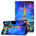 thumbnail image 1 of Allytech Folio Case Cover for Samsung Galaxy Tab A7 10.4" 2020 Released Model SM-T500 T505 T507, Slim Fit Shockproof Multi Angle Viewings Kickstand Feature Protective Cover, Eiffel Tower, 1 of 5