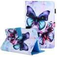 thumbnail image 1 of Allytech Folio Case for Kindle Fire 7" Tablet Amazon Fire 7 9th/7th/5th Gen 2019/2017/2015 Release, Premium PU Leather Impact Resistant Folio Stand Smart Auto Sleep & Wake Shell Case, Butterfly, 1 of 8