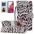 thumbnail image 1 of Allytech Folio Case for Samsung Galaxy S20 FE 5G 6.5 inch, PU Leather & TPU Protective ID Credit Holder Stand Purse Case with Removable Hand Strap/Magnetic Snap for Samsung S20 FE 2020, Leopard, 1 of 2