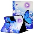 thumbnail image 1 of Allytech Folio PU Leather Case for 6" Kindle Paperwhite (Fits 10th Gen 2018 and All Paperwhite Gen Prior to 2018), Smart Book Style Stand Card Holder Wallet Protective Case, Blue Butterfly, 1 of 6