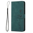 thumbnail image 1 of Allytech For iPhone 13 6.1 inch Card Slots Case,360 Protection Shockproof Luxury PU Leather Flip Wallet Kickstand with Wrist Strap Cover.For iPhone 13,Green, 1 of 10