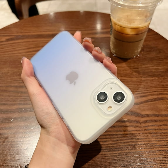 Allytech Frosted Case for Apple iPhone 12 Pro Max 6.7 inch,Shockproof Lightweight Stylish Gradient Matte Translucent Ultra Thin Phone Case Cover,Blue