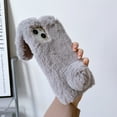 thumbnail image 1 of Allytech Furry Bunny Case Cover for Samsung Galaxy A53 5G, Chic Luxury Faux Fur Rabbit Design Girly Back Case for Girls Women Shockproof Bumper Soft Fluffy Cover - Lightgray, 1 of 8