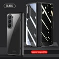 thumbnail image 1 of Allytech Galax Z Fold5 Case with Anti-spy Screen Protector, Z Fold 5 Cover, Full Body Protective Hinge Protection Anti-Scratch Drop Proof Bumper Phone Case for Samsung Galaxy Z Fold5 - A(Black), 1 of 8