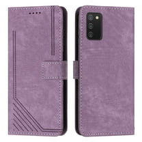 Allytech Galaxy A03S Case Wallet, PU Leather Flip Stand Shockproof Cards Slots Magnetic Closure Wallet Case Cover for Samsung Galaxy A03S 6.5" - Purple