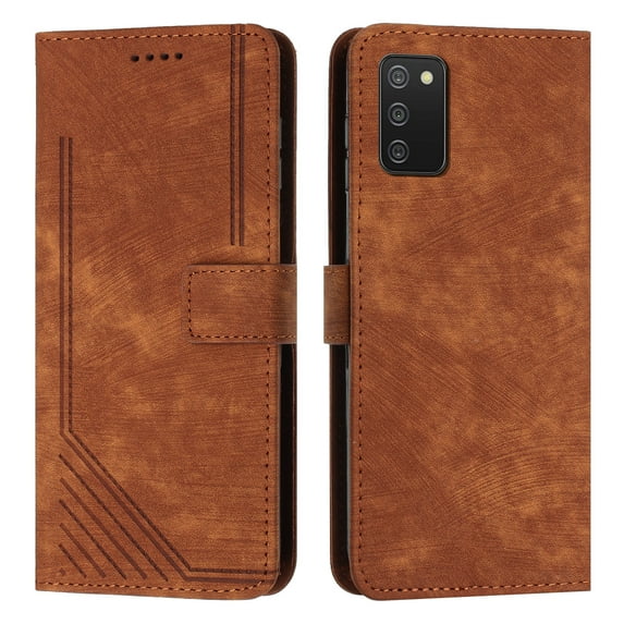 Allytech Galaxy A03S Case Wallet, PU Leather Flip Stand Shockproof Cards Slots Magnetic Closure Wallet Case Cover for Samsung Galaxy A03S 6.5" - Red