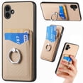 thumbnail image 1 of Allytech Galaxy A04E Wallet Case with Ring Holder Stand, Slim Fit Fashion Back Case with Cards Holder Lightweight Bumper Anti-Scratch Phone Case for Samsung Galaxy A04E - Khaki, 1 of 13