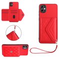 thumbnail image 1 of Allytech Galaxy A05 Wallet Case with Hand Wrist, Luxury PU Leather Shockproof RFID Blocking Cards Slots Stand Magnetic Closure Phone Case Cover for Samsung Galaxy A05, Red, 1 of 8