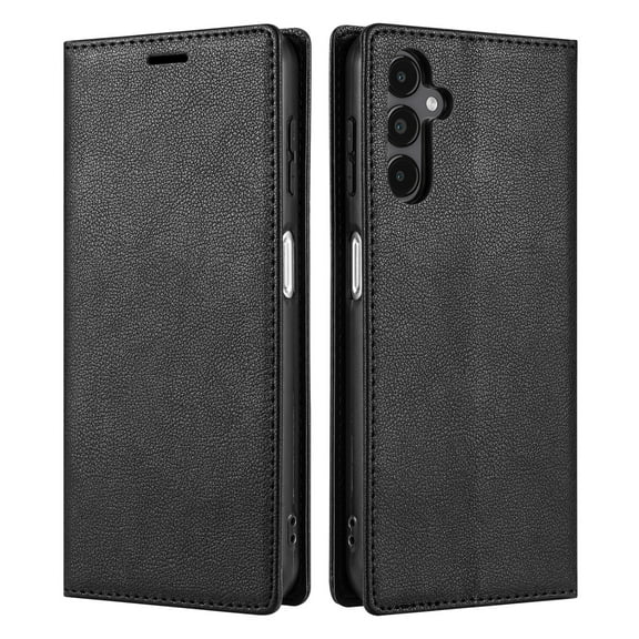 Allytech Galaxy A05S Wallet Case, RFID Blocking PU Leather Flip Cover Stand Business Retro Shockproof Protective Phone Case for Samsung Galaxy A05S - Black