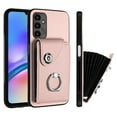 thumbnail image 1 of Allytech Galaxy A05S Wallet Case with Ring Holder Stand, Premium PU Leather Cards Slots Back Cover Shell Shockproof Phone Case for Samsung Galaxy A05S, Pink, 1 of 6