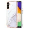 thumbnail image 1 of Allytech Galaxy A13 5G Case, Pretty Marble Design Heavy Duty Shockproof Hybrid Hard PC Soft TPU Bumper Three Layer Drop Protection Anti-Fall Cover Case for Samsung Galaxy A13 5G - White, 1 of 5