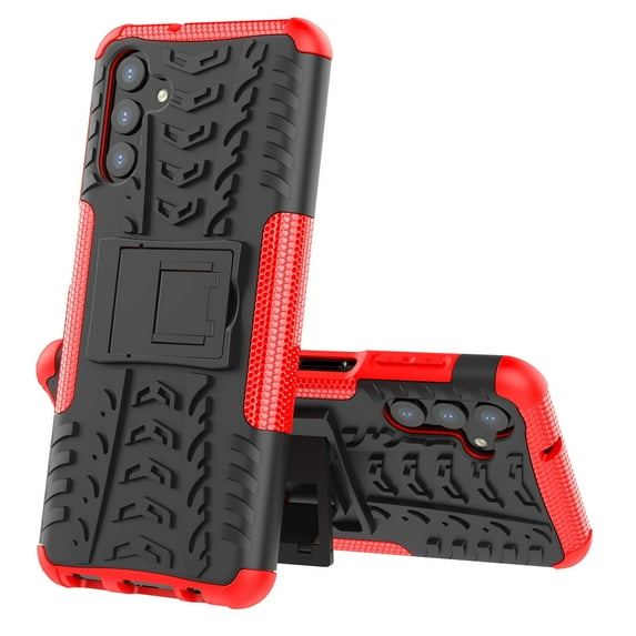 Allytech Galaxy A14 5G Case 6.6" - Military Grade Protective Shockproof Kickstand Feature Rugged Hybrid TPU PC Case Cover for Samsung Galaxy A14 5G - Red