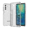 thumbnail image 1 of Allytech Galaxy A14 5G Case Glitter, Transparent TPU Bling Sparkle Anti-Scratch Shockproof Protective Bumper Back Shell Case Cover for Samsung Galaxy A14 5G 6.6" - White, 1 of 7