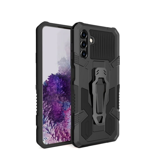 Allytech Galaxy A14 5G Case Stand, Military Grade Protection Compatible with Magnetic Car Mount Anti-slip Back Bucket Shockproof Case for Samsung Galaxy A14 5G 6.6" - Black