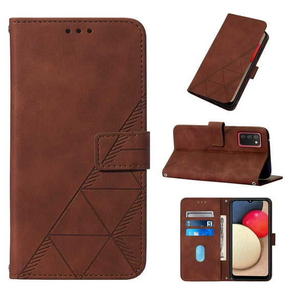 Allytech Galaxy A14 5G Case Wallet, PU Leather Flip Stand Shockproof Cards Slots Magnetic Closure Wallet Case Cover for Samsung Galaxy A14 5G 6.6" - Brown
