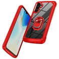 thumbnail image 1 of Allytech Galaxy A14 5G Case with Screen Protector, Shockproof Slim Fit Cover with Ring Holder Clear Case Cover for Samsung Galaxy A14 5G 6.6" - Red, 1 of 7