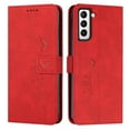 thumbnail image 1 of Allytech Galaxy A15 5G Wallet Case Cover, Vintage PU Leather Slim Folio Flip Anti-Scratch Bumper Shockproof Protective Cards Holders with Hand Strap Wallet Case for Samsung Galaxy A15 5G - Red, 1 of 9