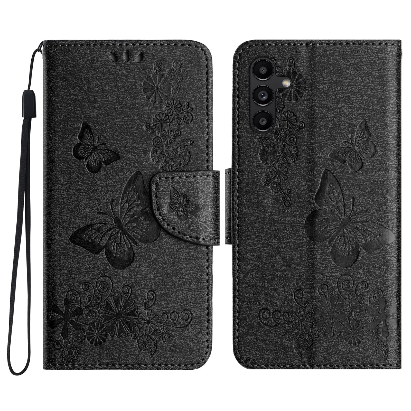 For Samsung Galaxy A15 5G Case Genuine Leather Wallet Card Slots Flip Cover