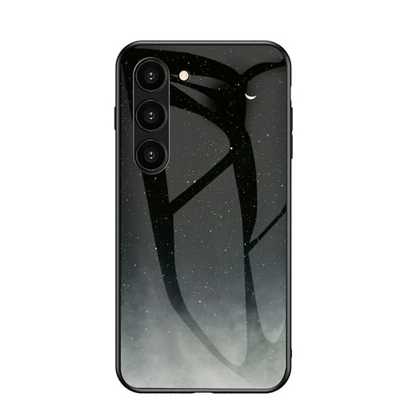 Allytech Galaxy A16 5G Case, Tempered Glass Back Cover Galaxy Pattern Design Slim Fit Shockproof Anti-Scratch Bumper Phone Case for Samsung Galaxy A16 5G