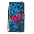 thumbnail image 1 of Allytech Galaxy A20s Wallet Case with Hand Wrist, Flip Cover Stylished Pattern Cover with Cards Slots Kickstand Shockproof Slim Phone Case for Samsung Galaxy A20s, Butterfly, 1 of 7