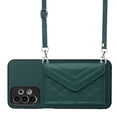 thumbnail image 1 of Allytech Galaxy A23 4G Wallet Case with Shoulder Strap, Luxury PU Leather RFID Blocking Protectve Anti-Scratch Bumper Cards Slots Magnetic Closure Phone Case Cover for Samsung Galaxy A23 4G, Green, 1 of 9