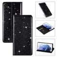 thumbnail image 1 of Allytech Galaxy A24 4G Wallet Case Bling Glitter Design, Slim PU Leather Cards Holder Flip Stand Cover for Girls Women Shockproof Wallet Case for Samsung Galaxy A24 4G - Black, 1 of 8