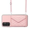 thumbnail image 1 of Allytech Galaxy A24 Wallet Case with Shoulder Strap, Luxury PU Leather RFID Blocking Protectve Anti-Scratch Bumper Cards Slots Magnetic Closure Phone Case Cover for Samsung Galaxy A24, Pink, 1 of 9