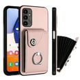 thumbnail image 1 of Allytech Galaxy A25 Wallet Case with Ring Holder Stand, Premium PU Leather Cards Slots Back Cover Shell Shockproof Phone Case for Samsung Galaxy A25, Pink, 1 of 6