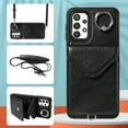 thumbnail image 1 of Allytech Galaxy A32 5G Case Wallet with Cards Holder & Detachable Shoulder Strap, Ring Holder Kickstand Vintage PU Leather Shockproof Wallet Case Cover for Samsung Galaxy A32 5G - Black, 1 of 14