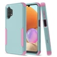 thumbnail image 1 of Allytech Galaxy A32 5G Phone Case, Hybrid TPU PC Military Grade Shockproof Protection Slim Scratch Resistant Bumper Defender Case Cover for Samsung Galaxy A32 5G 6.5-Inch - Celadon+Pink, 1 of 4