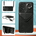 thumbnail image 1 of Allytech Galaxy A33 5G Case Wallet with Cards Holder & Detachable Shoulder Strap, Ring Holder Kickstand Vintage PU Leather Shockproof Wallet Case Cover for Samsung Galaxy A33 5G - Black, 1 of 14