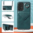 thumbnail image 1 of Allytech Galaxy A33 5G Case Wallet with Cards Holder & Detachable Shoulder Strap, Ring Holder Kickstand Vintage PU Leather Shockproof Wallet Case Cover for Samsung Galaxy A33 5G - Green, 1 of 1