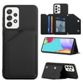 thumbnail image 1 of Allytech Galaxy A33 5G Case with Wallet, PU Lether Magnetic Clasp Cards Slots Kickstand Shockproof Protective Back Flip Case Wallet Cover for Samsung Galaxy A33 5G - Black, 1 of 8