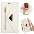 thumbnail image 1 of Allytech Galaxy A33 5G Case with Zipper Wallet, Crossbody Strap Hand Strap PU Leather Folding Stand Shockproof Anti-scratch Protection Cards Holder Wallet Case Cover for Samsung Galaxy A33 5G,White, 1 of 6