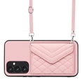 thumbnail image 1 of Allytech Galaxy A34 5G Wallet Case with Shoulder Strap, Luxury PU Leather RFID Blocking Protectve Anti-Scratch Bumper Cards Slots Magnetic Closure Phone Case Cover for Samsung Galaxy A34 5G, Pink, 1 of 9